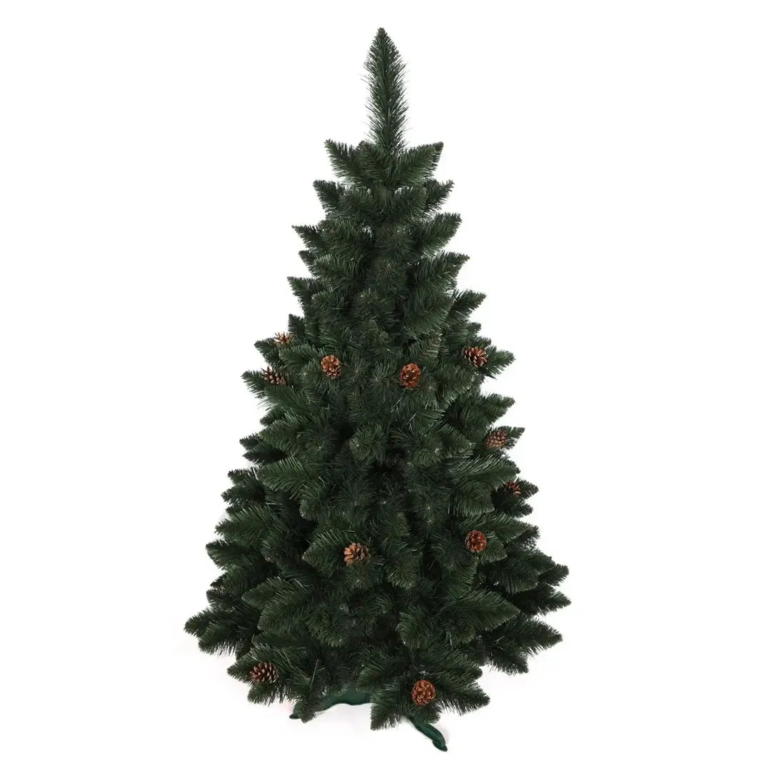 120 cm mākslīgā Ziemassvētku eglīte “De Luxe” ar čiekuriem