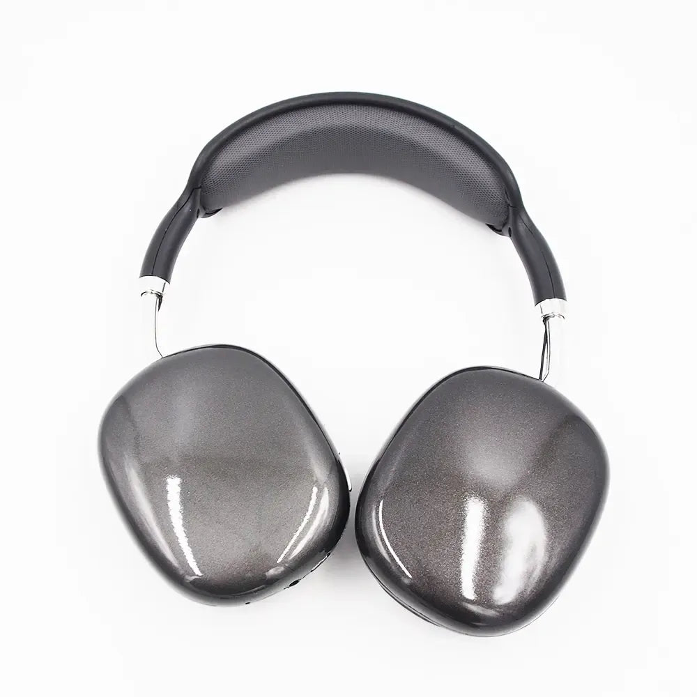 Juodos belaidės Bluetooth ausinės TR1728 su lankstais ausinėmis ir mikrofonu, patogios ir modernios ausinės.