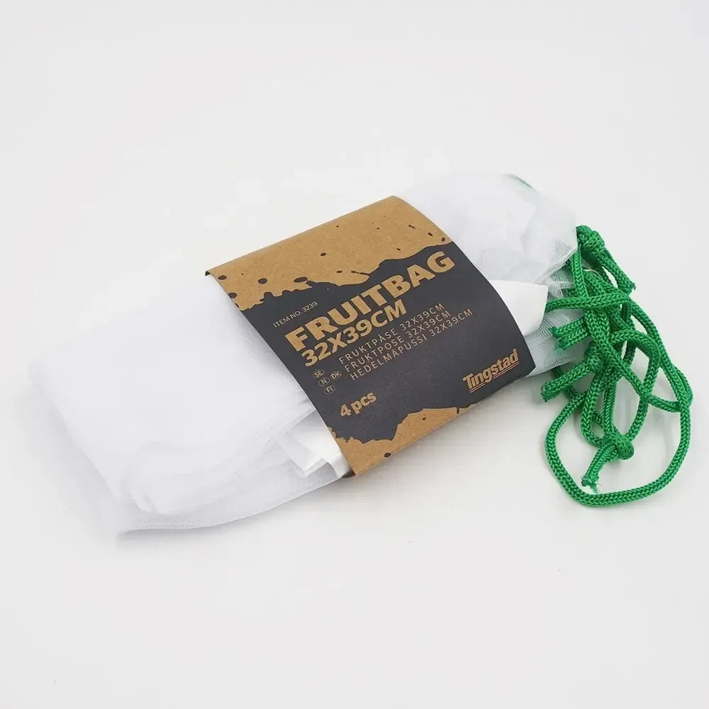 Daugkartiniai vaisių ir daržovių maišeliai, 4 vnt., ekologiški ir patvarūs, namų ūkiui, tinka sandėliavimui ir pirkimui
