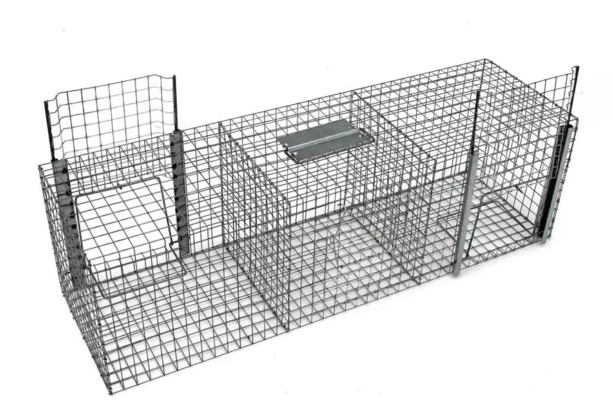 Dzīvķeramais slazds putniem un maziem dzīvniekiem ar 2 ieejām – 102 x 30 x 30 cm