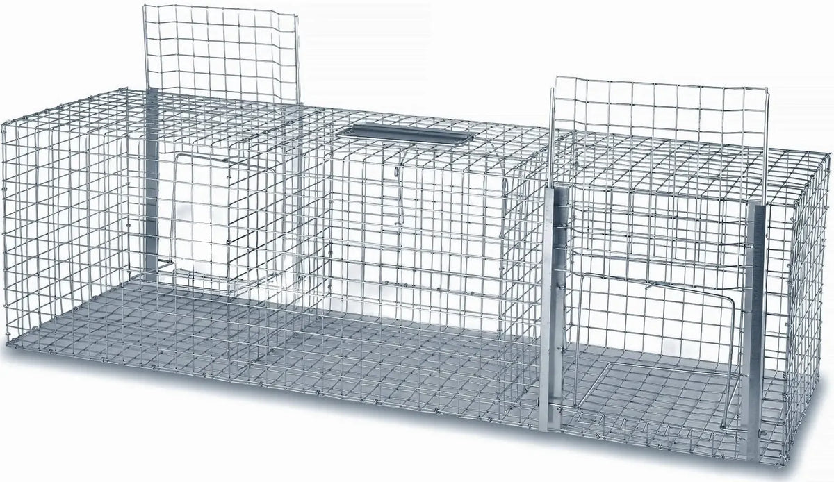 Dzīvķeramais slazds putniem un maziem dzīvniekiem ar 2 ieejām – 102 x 30 x 30 cm