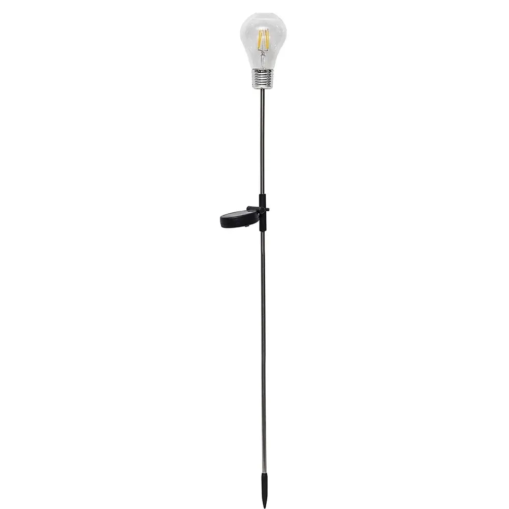 Dekoratyvinė lauko LED Edison lemputė su saulės baterija, 80 cm ilgio, vintage stiliaus apšvietimui lauko erdvėse.