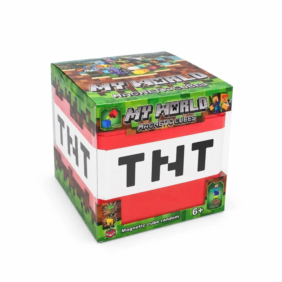 Magnētiskais „Minecraft“ tipa konstruktors TNT