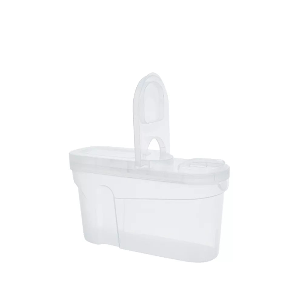 Birių produktų indas 1,3L, plastikinis, skaidrus ir su dangčiu, patogus laikyti ir saugoti maistą.
