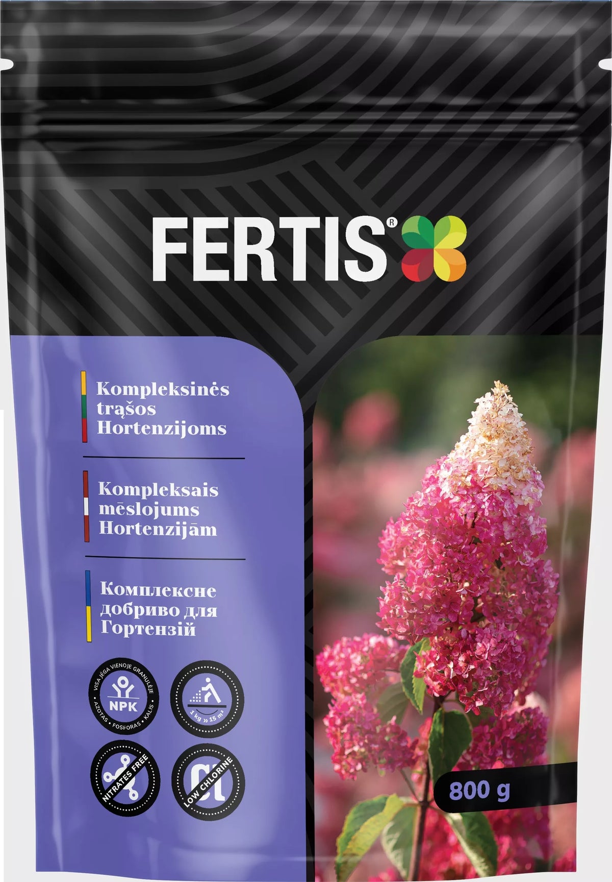 Kompleksie mēslošanas līdzekļi Hortenzijām FERTIS , 800g