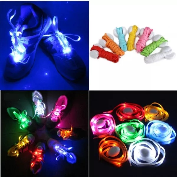 LED Mirgojošie apavu šņoru elementi — Sarkanā