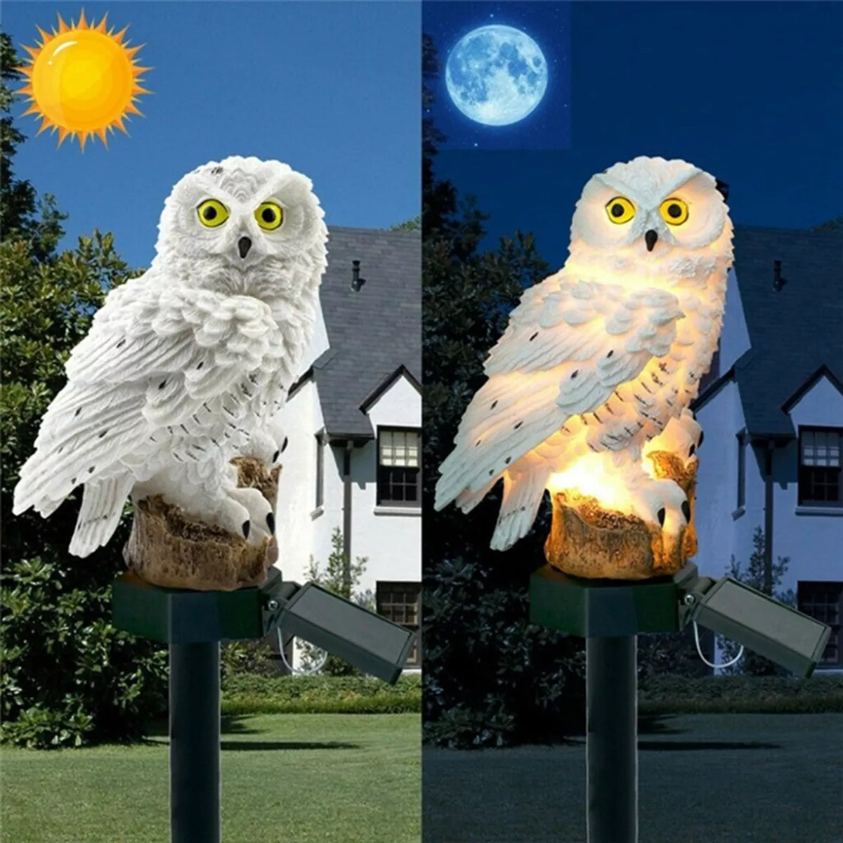 LED dārza lampa puķupoda formā