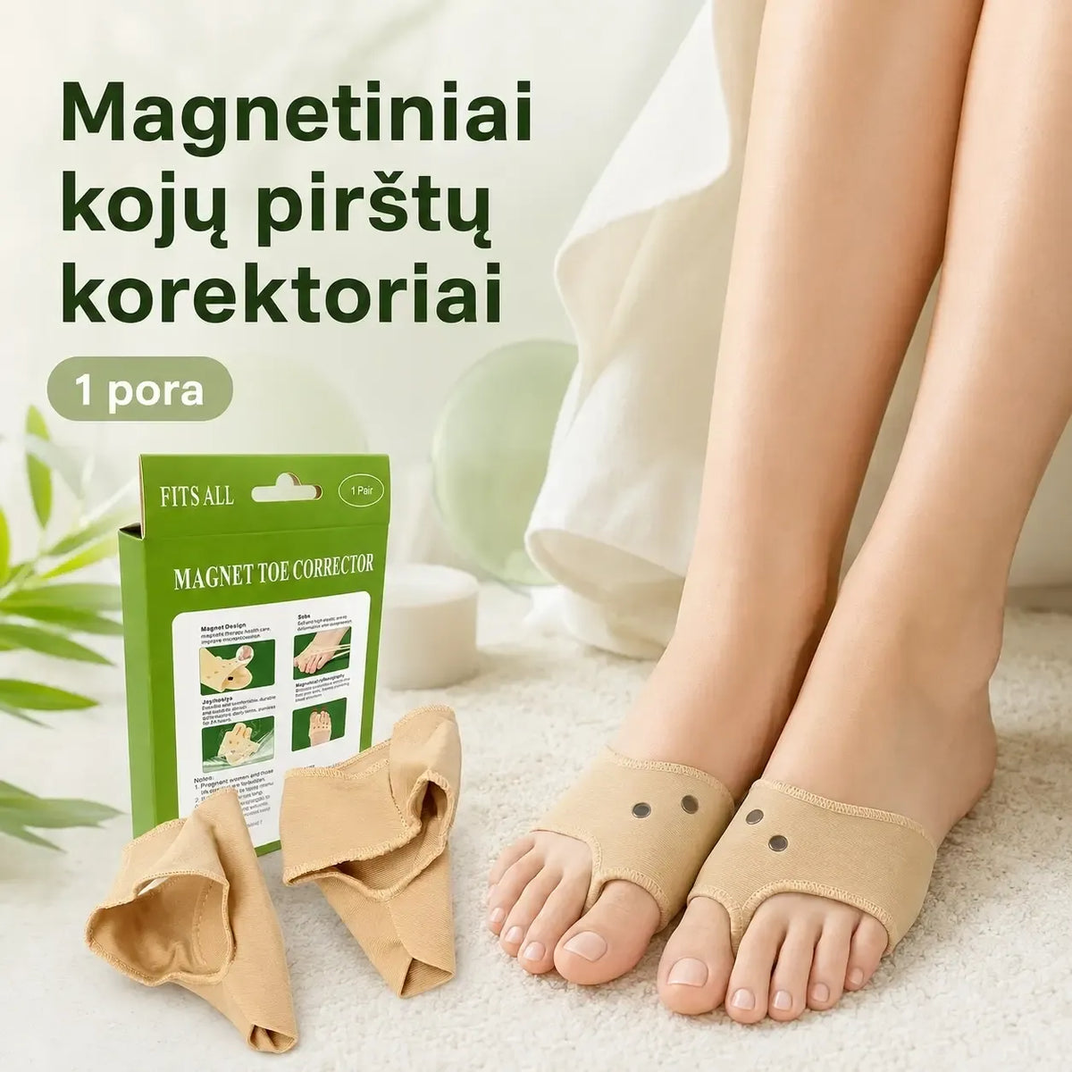 Pėdos pagalvėlės su geliniu paminkštinimu „Footmate“, pora, minkštos ir patogios pėdų komfortui.