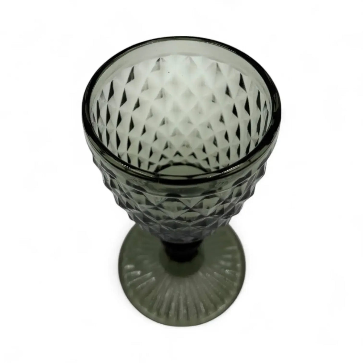 Juoda stiklinė taurė, talpa 280 ml, elegantiška ir skaidri, puikiai tinka vynui ar kitiems gėrimams.