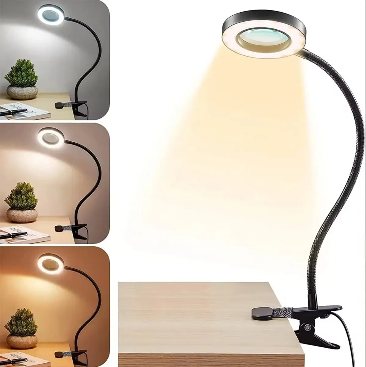 LED žiedinė lempa su trikoju ir stalo laikikliu turinio kūrimui, puikus apšvietimas fotografijoms ir vaizdo įrašams.
