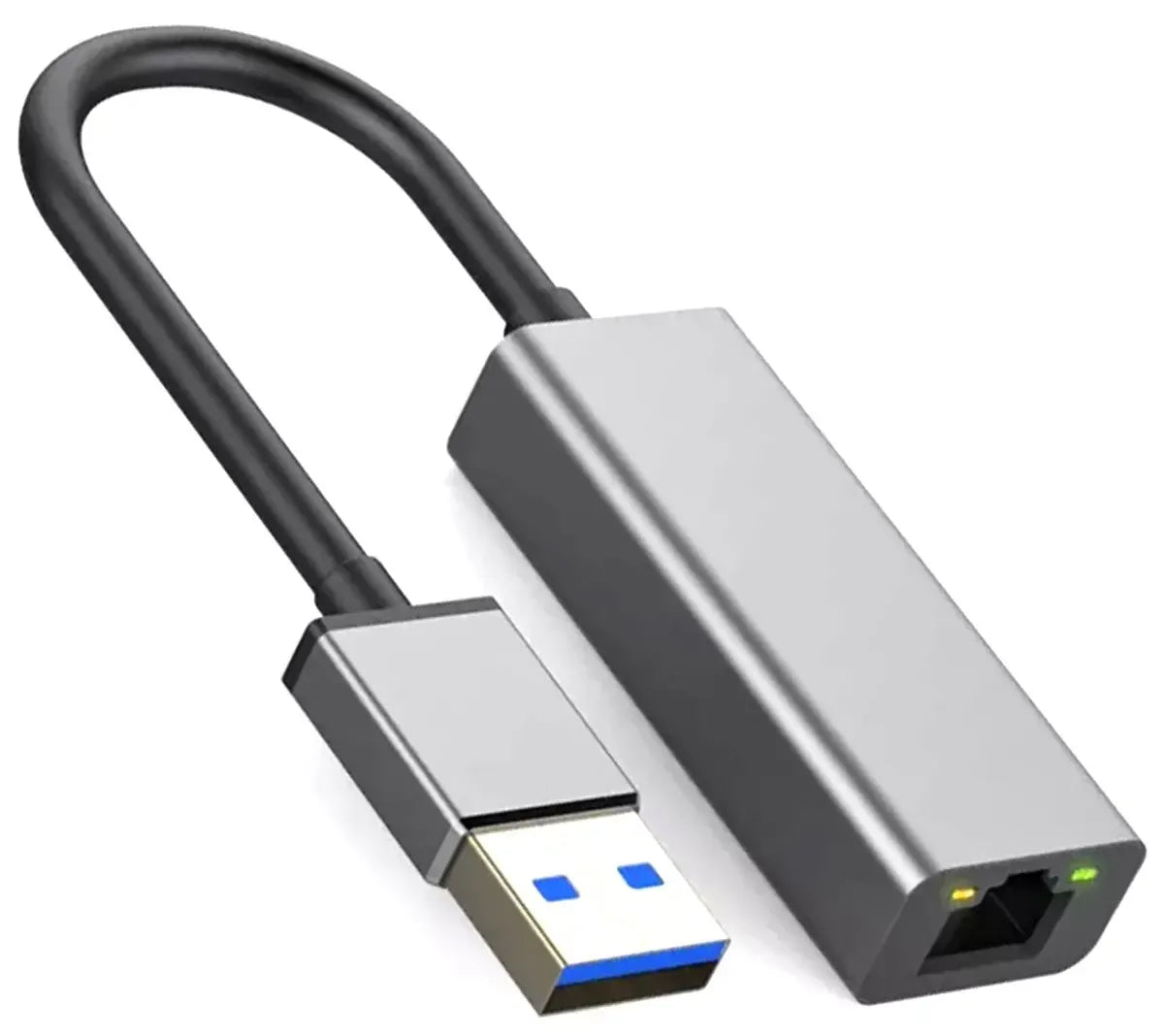 USB 3.0 tinklo plokštė su RJ45 jungtimi, 1000Mbps adapteris, skirta kompiuteriui ar nešiojamajam kompiuteriui.