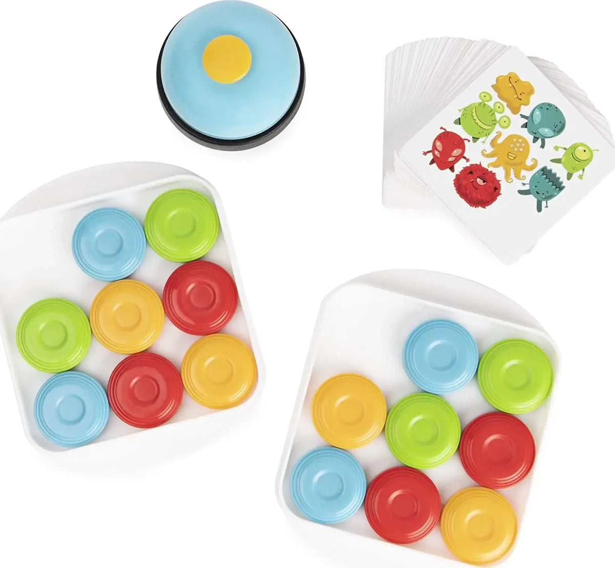 Stalo žaidimas Puck Puzzle, spalvingas ir įdomus galvosūkis vaikams ir suaugusiems, su daug detalių ir spalvotais elementais