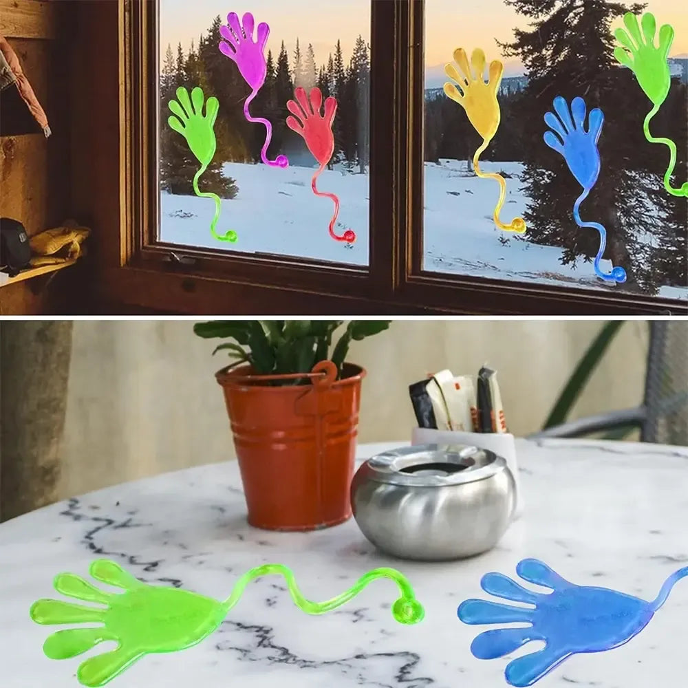 Lipni ranka - smagus antistresinis žaislas, minkšta ir lanksti rankos forma, skirta relaksacijai ir linksmybei.