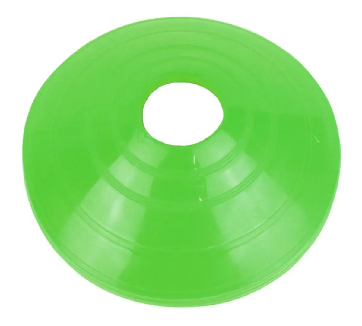 Treniruočių žymeklių rinkinys su laikikliu, 50 vnt., sporto ar treniruočių užduotims, dažyti žymekliai ir laikiklis.