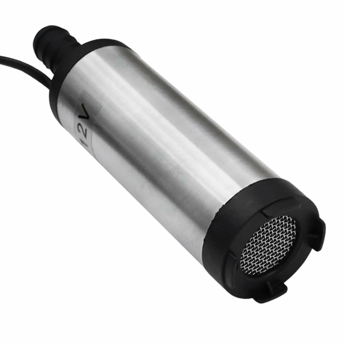 12V kuro siurblys skysčių perpumpavimui, kompaktiškas ir patogus naudoti automobiliuose ar technikoje.