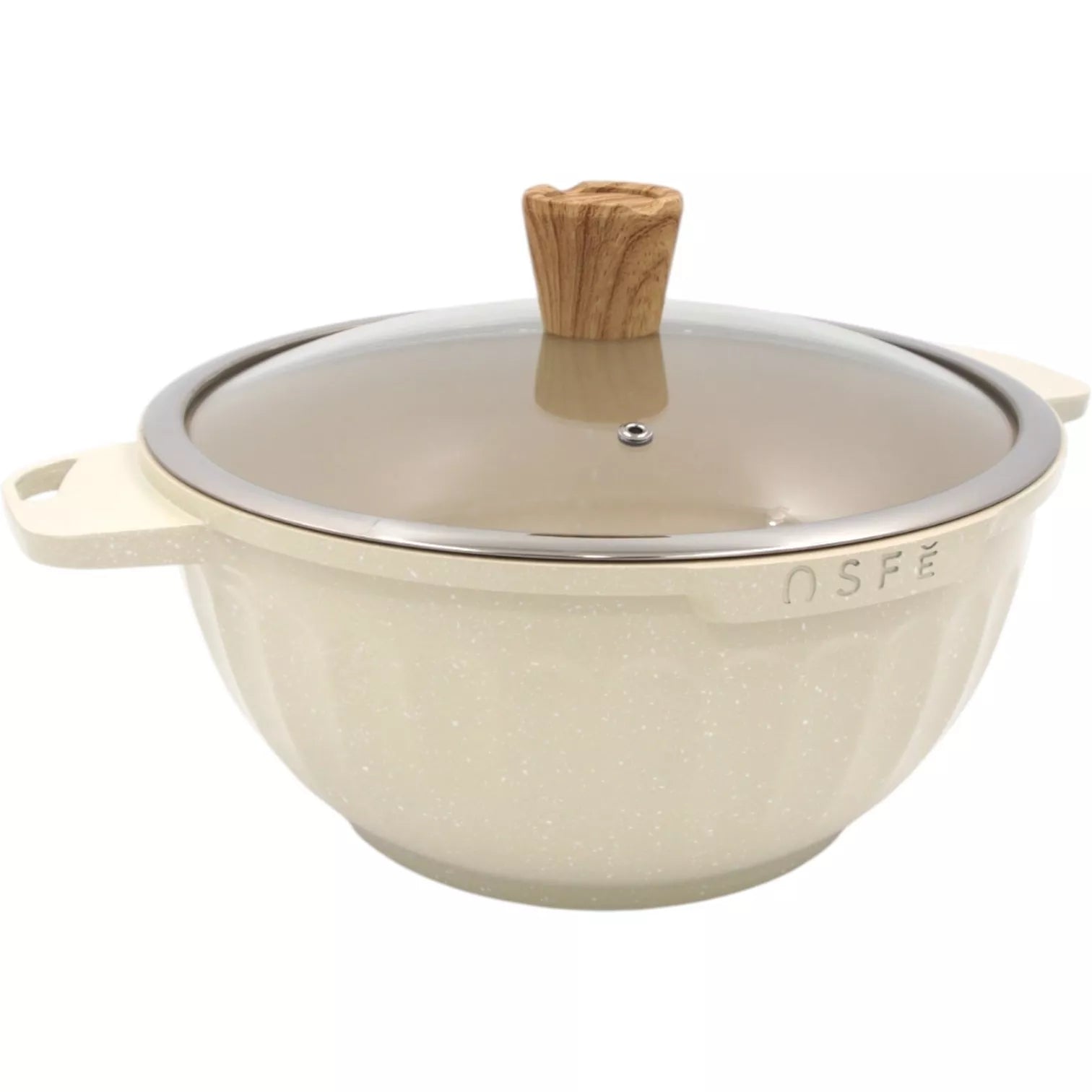 15 dalių marmuro dangos puodų ir keptuvės rinkinys