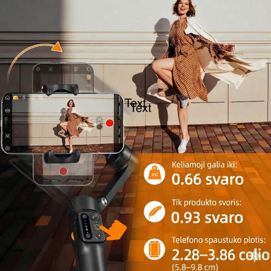 Hohem V3 viedtālruņa stabilizators — padariet savus kadrus profesionālus!