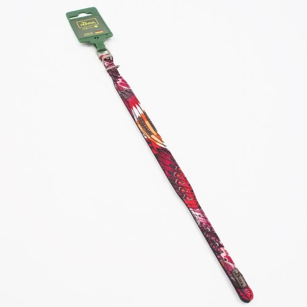 Odinė šuns antkaklis Hunter brokuotas, 23-27 cm, tvirtas ir patogus šunų aksesuaras.