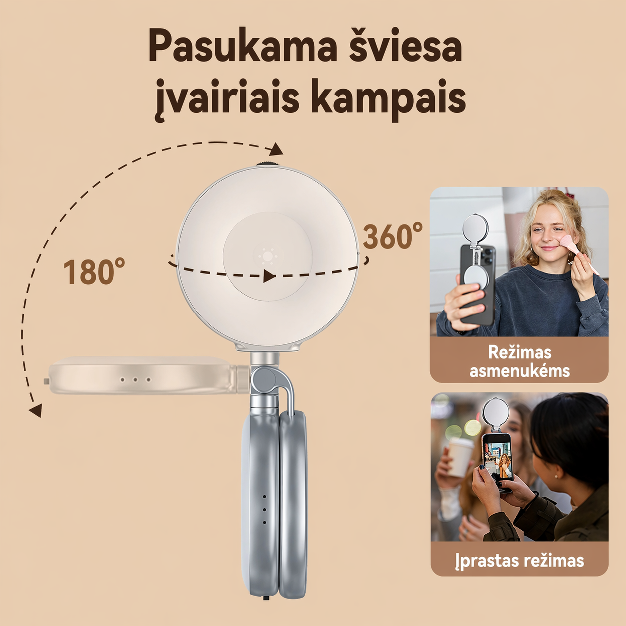 TELESIN magnētiskais viedtālruņa apgaismojums – jūsu kadru kvalitātes noslēpums!