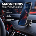 360° besisukantis magnetinis automobilinis telefono laikiklis TR2478B, tvirtai laikantis išmanųjį telefoną automobilio prietaisų skydelyje.
