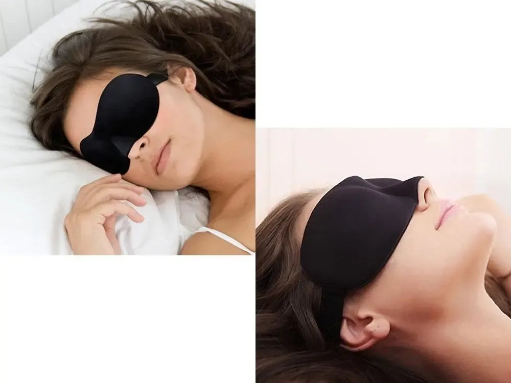 3D miego kaukė akims, užtikrinanti maksimalų komfortą ir visišką tamsą, minkšta ir patogi miego akinių kaukė.