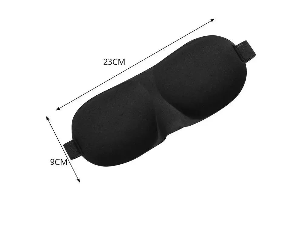 3D miego kaukė akims, užtikrinanti maksimalų komfortą ir visišką tamsą, pagaminta iš minkštos medžiagos.