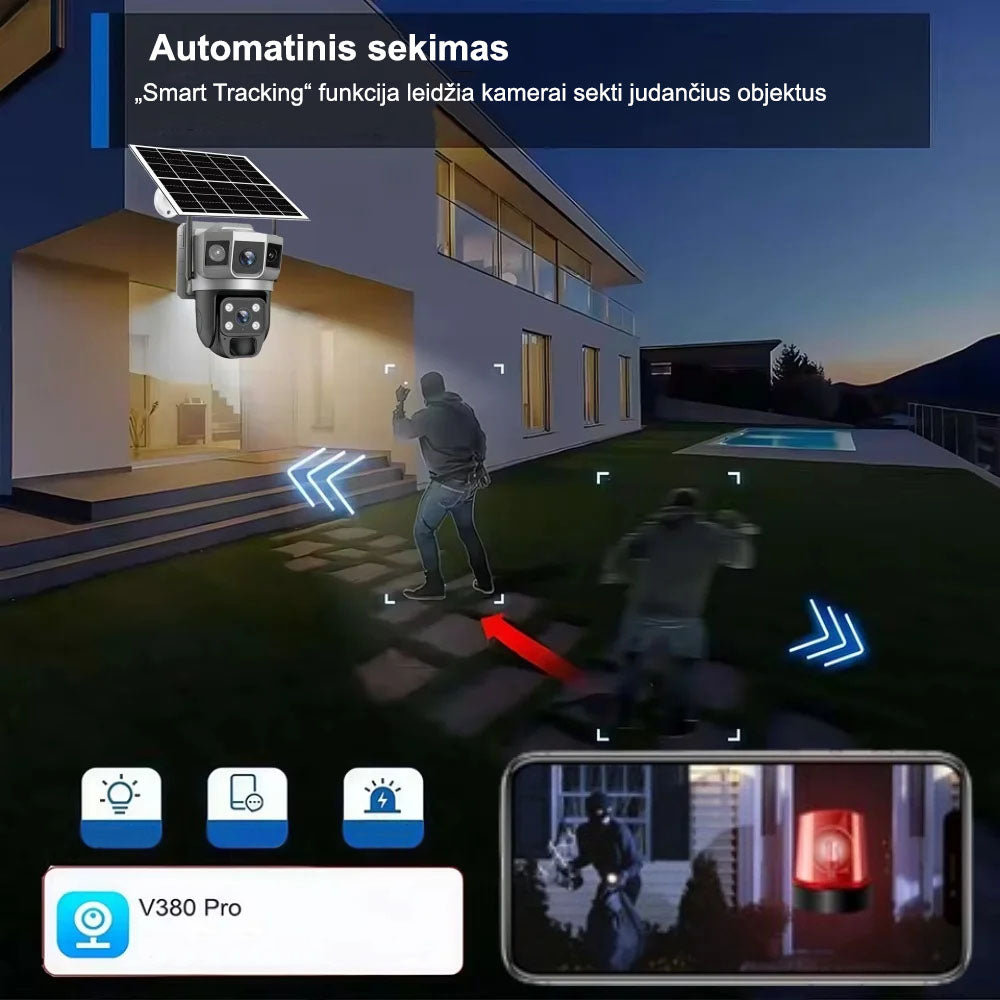 Bezvadu 4G kamera ar signalizāciju