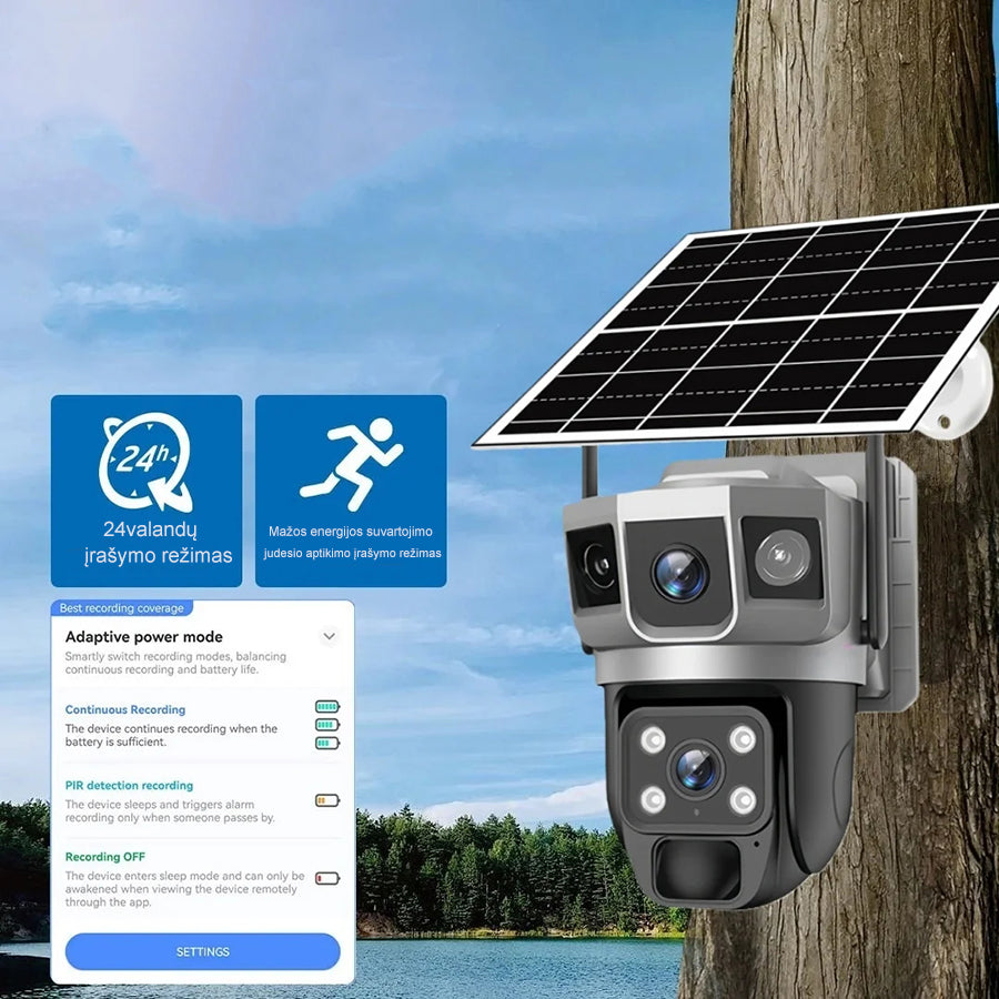 Bezvadu 4G kamera ar signalizāciju