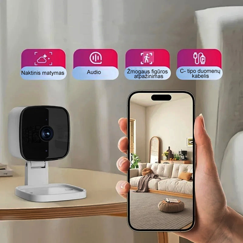viedā Wi-Fi kamera + 64GB atmiņas karte dāvanā