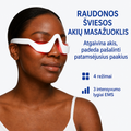 Sarkanās gaismas terapijas brilles maisiņu samazināšanai zem acīm
