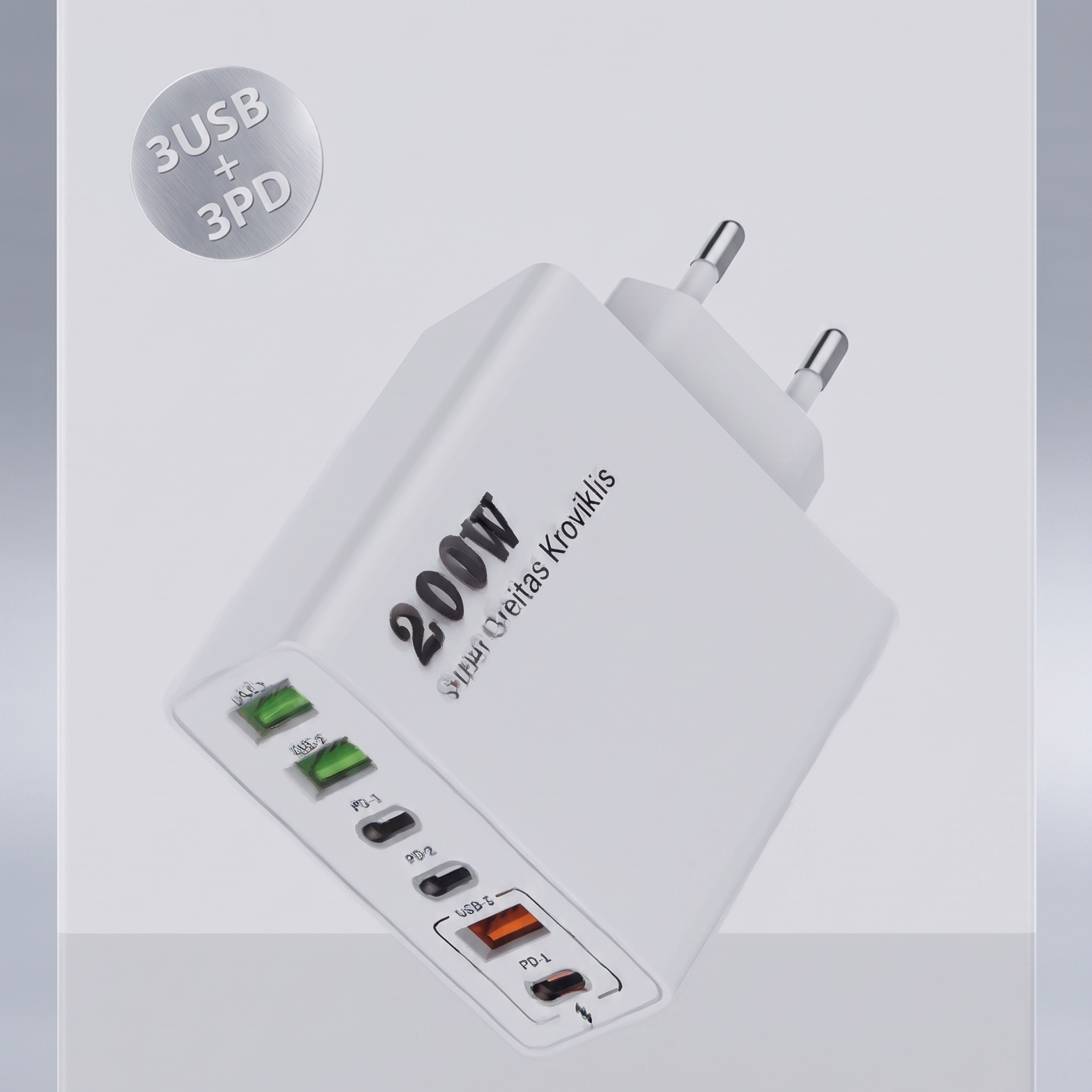 Lādētājs ar 6 USB portiem