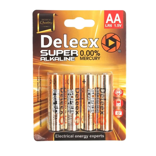 AA elementai „Rakieta Digital Power“, 1,5V, 4 vnt., alkoholinių baterijų rinkinys, tinkamas žaislams ir elektronikui.
