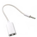 Garso adapteris šakotuvas 1x 3.5 mm į 2x 3.5 mm AUX, tinkamas garso jungčių dalijimui.