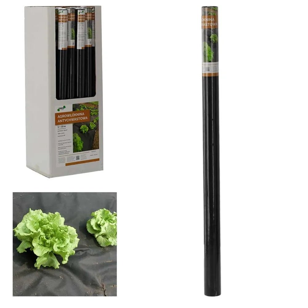 Agroplėvelė nuo piktžolių 1 x 10 m, juoda, 50 g/m²