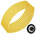 Geltoni šviesą atspindintys ratų lipdukai, automobilių apsaugos žymekliai, pagerinti matomumą ir saugumą kelyje.