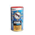 Insekticido Ataka Blue pakuotė, 100 g, veiksmingai naikina skruzdėles, su mėlynu dizainu ir aiškiu etiketės užrašu ant pakuotės