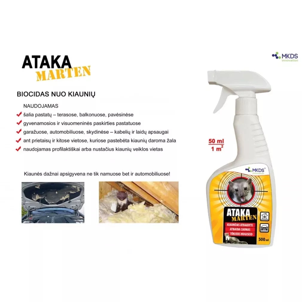 Ataka Marten repelentas nuo kiaunių, 500 ml