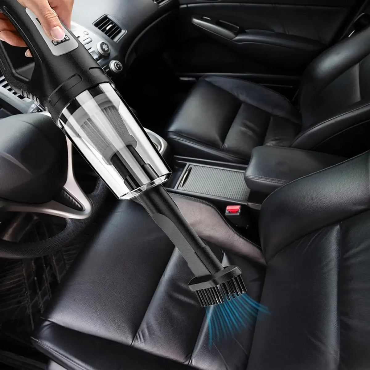 Automobilinis dulkių siurblys automobilio salono valymui