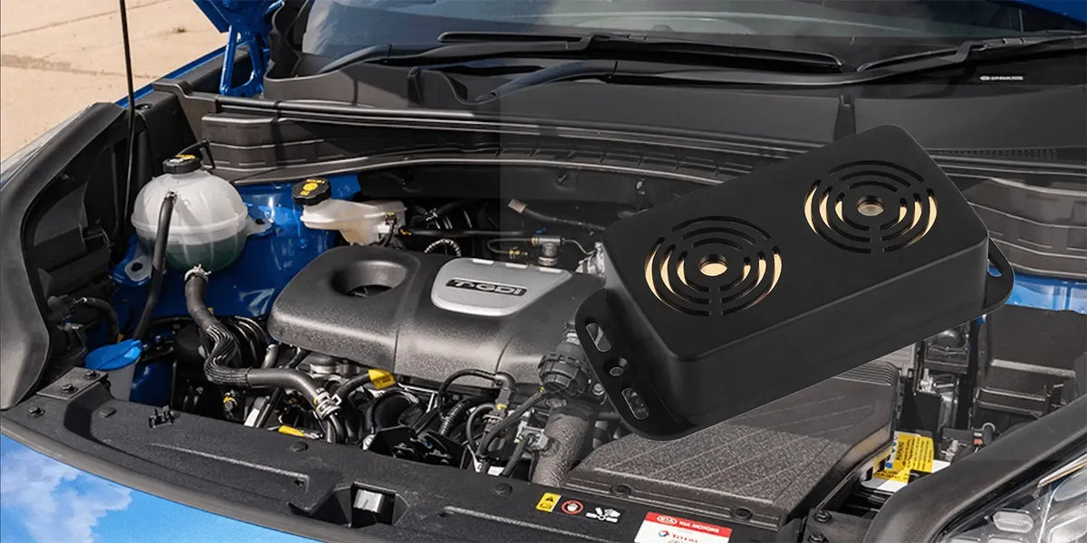 Ar baterijām darbināms automobiļa atbaidītājs caunām, pelēm un žurkām ar LED zibšņiem