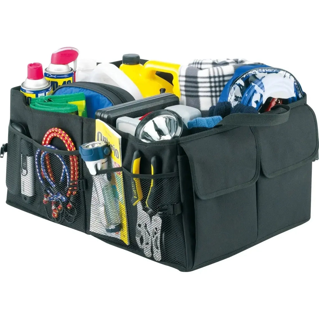 Automobilio bagažinės krepšys organizatorius Smart Trunk Organizer, patogus ir tvarkingas bagažinės daiktų laikymas.
