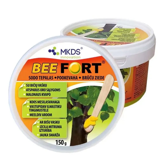 Bičių vaško sodo tepalas vaismedžiams ir dekoratyviniams augalams, 150 g, BEE FORT, natūralus apsaugos priemonė.