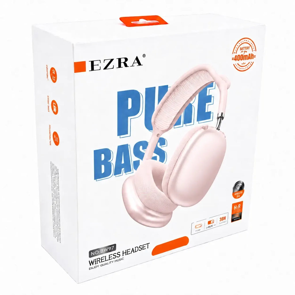 EZRA BW97 rozā bezvadu austiņas