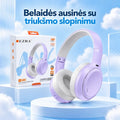 EZRA BW95 bezvadu austiņas ar aktīvo trokšņu slāpēšanu, violetas