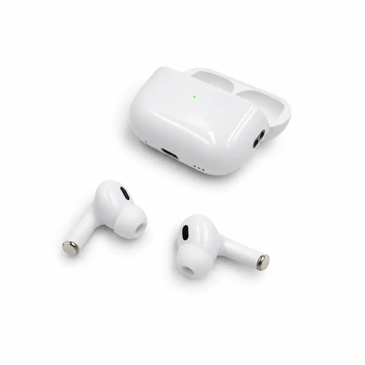 Belaidės Bluetooth ausinės TR2474 su patogiu dėklu ir mikrofonu, juodos spalvos, ergonomiškas dizainas.