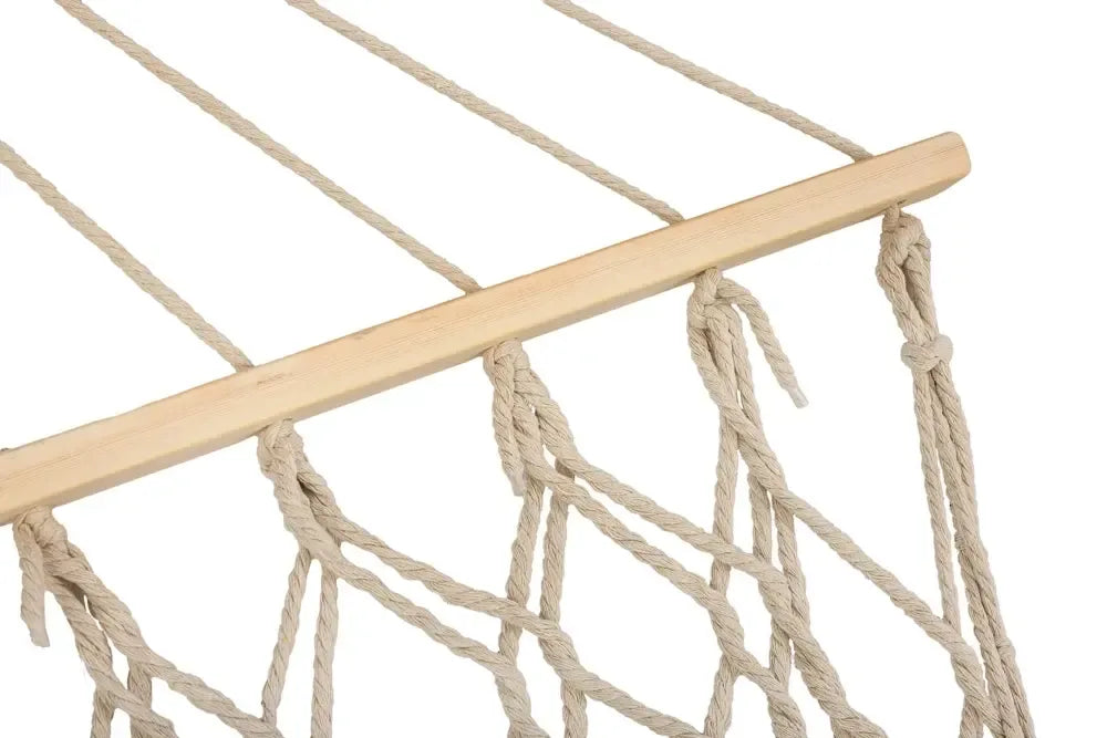 Boho stila dārza šūpuļtīkls