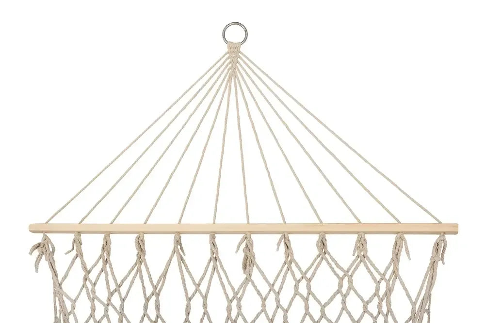Boho stila dārza šūpuļtīkls