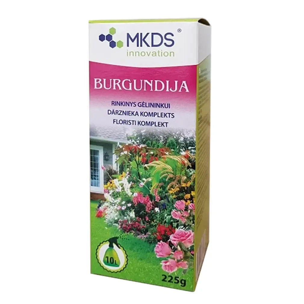 Burgundijos mišinys augalų apsaugai, 225 g, natūralių priemonių gelininkui apsaugoti augalus nuo grybelio ir kenkėjų.