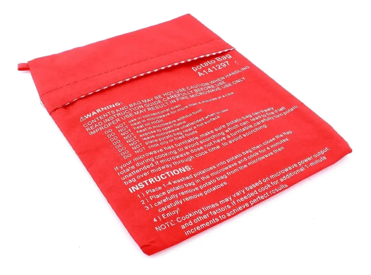 Daugkartinio naudojimo bulvių kepimo maišelis „Potato Express“, tinkamas orkaitėje ir mikroonde, patogus ir ekologiškas.
