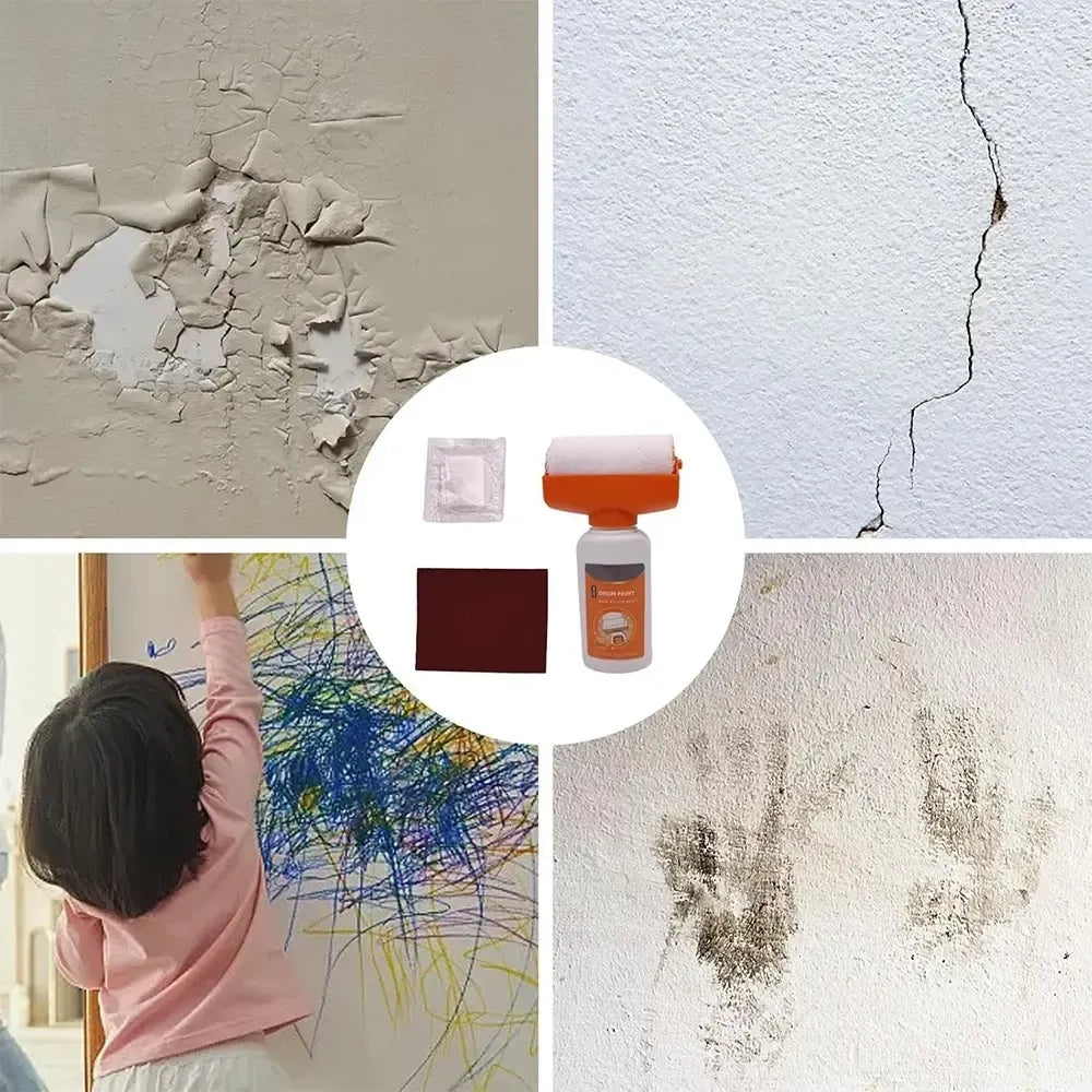 Dažymo rinkinys Metope Drum Paint, įrankiai ir dažai, skirti sienų dažymui ir dekoravimui namuose