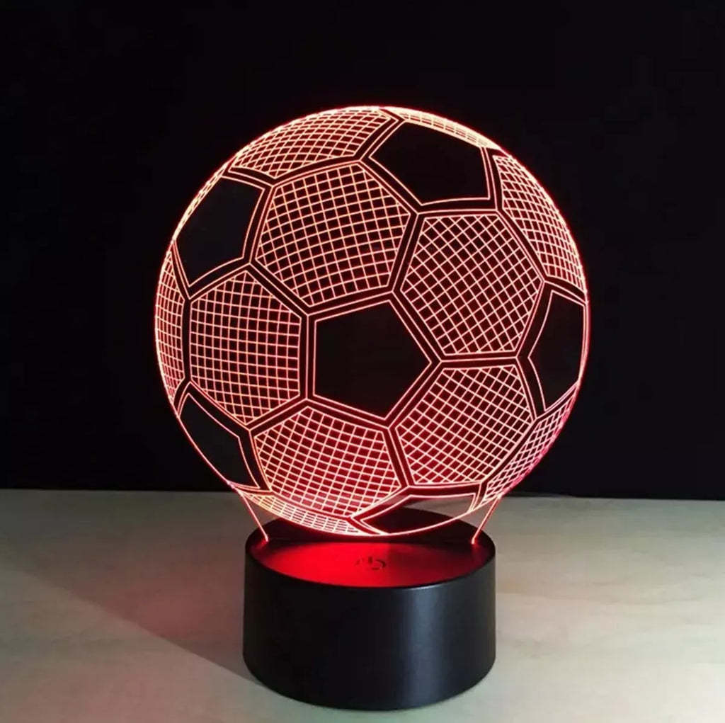 Dekoratyvinė LED lempa, futbolo kamuolio formos